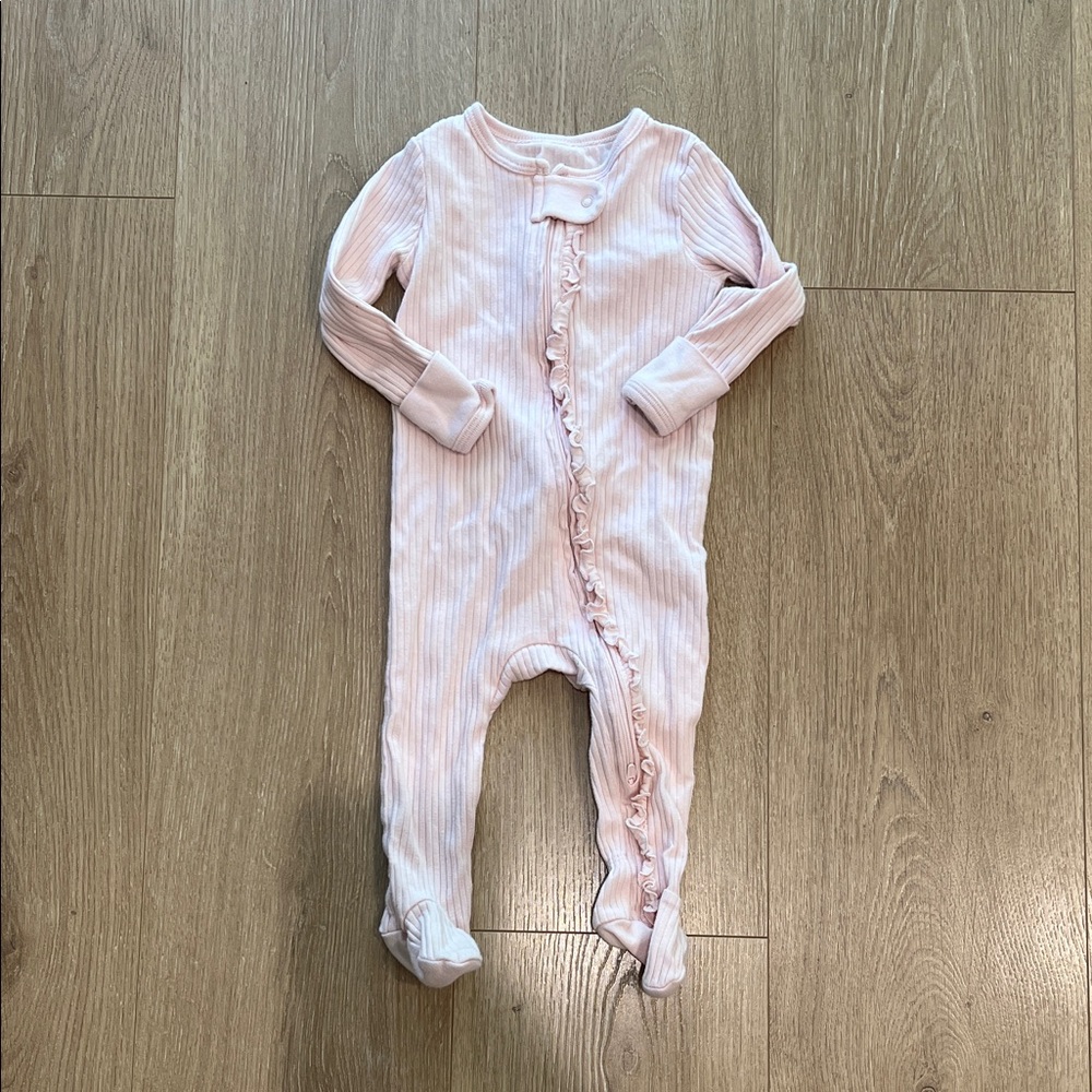 Pink Ruffled Kids One Piece